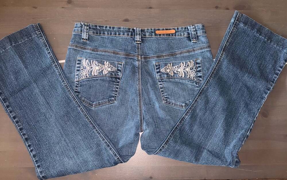Cos Jeans Women's Size 12 Embellished Bootcut Jeans